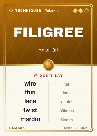 GEM MIX kartı: FILIGREE